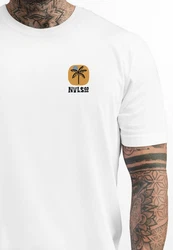Neverless Print-Shirt Herren T-Shirt Backprint Leopard Spruch Out of Office Sommer Creme/Weiß/Gold/Braun/Blau/Dunkelblau/Grau