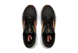 Brooks Ghost 16 GTX Herren Laufschuh Schwarz/Mandarinrot/Grün