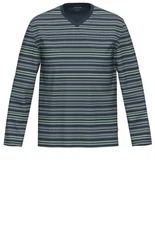 Ammann Pyjamaoberteil Organic Cotton Mix & Match Blau/Hellblau/Lila/Grau