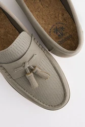 Next Loafer mit Prägung und Quaste Khaki/Grau/Beige/Braun