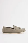 Next Loafer mit Prägung und Quaste Khaki/Grau/Beige/Braun