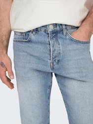 ONLY & SONS Relax-fit-Jeans ONSYOKE TAPERED WB 7850 Hellblau/Blau