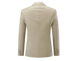 Allthemen Anzug 2 Teilig Slim Fit Herrenanzug Modern Business Khaki/Beige
