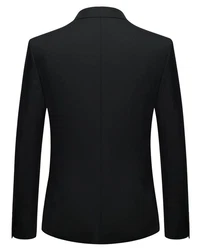 Allthemen Anzug 2 Teilig Slim Fit Herrenanzug Modern Business Schwarz/Dunkelgrau