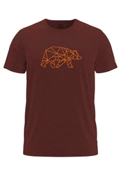 FORSBERG T-Shirt Finnson Braun/Bordeaux/Rot/Dunkelrot/Orange
