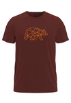 FORSBERG T-Shirt Finnson Braun/Bordeaux/Rot/Dunkelrot/Orange