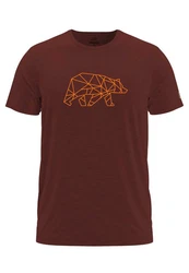 FORSBERG T-Shirt Finnson Braun/Bordeaux/Rot/Dunkelrot/Orange