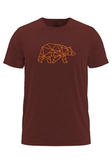 FORSBERG T-Shirt Finnson Braun/Bordeaux/Rot/Dunkelrot/Orange