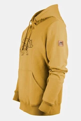 FORSBERG Sweatshirt Hoodie Pettarson Braun/Gelb/Beige