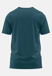 FORSBERG T-Shirt mit Brusttasche Design Grau/Dunkelgrün/Türkis/Dunkelblau