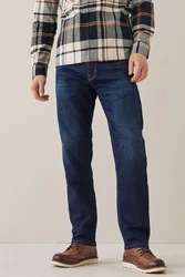 Next Straight-Jeans Motion Flex Straight Fit Dunkelblau/Blau/Hellblau