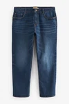 Next Straight-Jeans Straight Fit Essential Jeans Dunkelblau/Blau