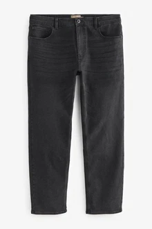 Next Straight-Jeans Straight Fit Essential Jeans Dunkelgrau/Grau/Hellgrau/Schwarz