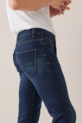 Next Skinny-fit-Jeans Motion Flex Stretch Jeans Dunkelblau/Blau