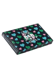 Apollo Socken Geschenkbox (3er Pack) Super-Dad oder Best Dad verschiedenfarbig