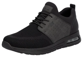Rieker Slip-On Sneaker Schlupfschuh Schwarz/Dunkelgrau/Grau