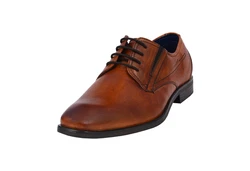 bugatti Schnürschuh Savio Evo Braun/Orange/Beige