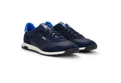 BOSS Herren Sneaker Zayn Lowp Blau/Dunkelblau/Hellblau