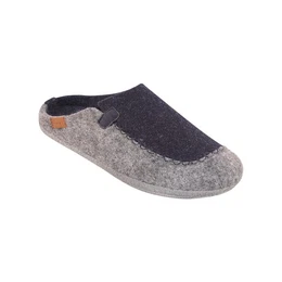 Biosoft Hausschuhe Herren Gre 42-46 Grau, Hausschuhe mit Fussbett Hausschuh