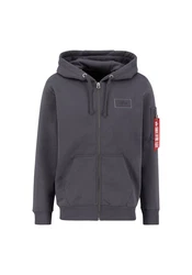 Alpha Industries Hoodie Back Print Zip Hoodie Dunkelgrau/Hellgrau/Dunkelblau/Grau