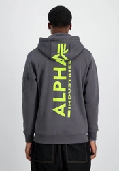 Alpha Industries Hoodie Back Print Zip Hoodie Dunkelgrau/Hellgrau/Dunkelblau/Grau