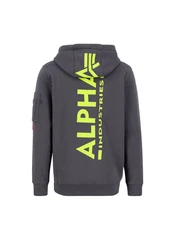 Alpha Industries Hoodie Back Print Zip Hoodie Dunkelgrau/Hellgrau/Dunkelblau/Grau