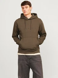 Jack & Jones Sweatshirt JJEStar Dunkelgrün/Khaki/Grau