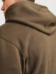 Jack & Jones Sweatshirt JJEStar Dunkelgrün/Khaki/Grau