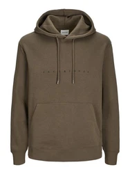 Jack & Jones Sweatshirt JJEStar Dunkelgrün/Khaki/Grau