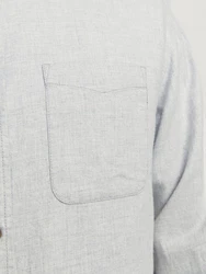 JACK & JONES Hemd JJEBand Komfort Fit Freizeithemd Grau/Hellgrau