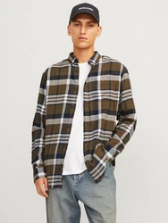 Jack & Jones Karohemd JJECLASSIC AUTUMN CHECK SHIRT LS SN Dunkelgrün/Gelb/Beige/Khaki/Blau