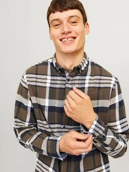 Jack & Jones Karohemd JJECLASSIC AUTUMN CHECK SHIRT LS SN Dunkelgrün/Gelb/Beige/Khaki/Blau