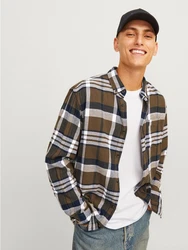 Jack & Jones Karohemd JJECLASSIC AUTUMN CHECK SHIRT LS SN Dunkelgrün/Gelb/Beige/Khaki/Blau