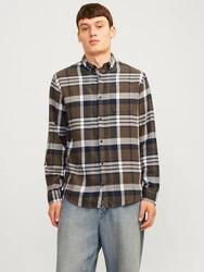 Jack & Jones Karohemd JJECLASSIC AUTUMN CHECK SHIRT LS SN Dunkelgrün/Gelb/Beige/Khaki/Blau