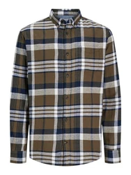 Jack & Jones Karohemd JJECLASSIC AUTUMN CHECK SHIRT LS SN Dunkelgrün/Gelb/Beige/Khaki/Blau