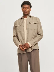 Jack & Jones Langarmhemd JJEDARREN greige