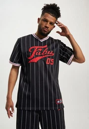 Fubu T-Shirt Fubu Herren FM231-005-2 FUBU Varsity Pinstriped Mesh Tee (1-tlg)