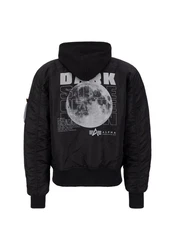 Alpha Industries Bomberjacke MA-1 VF Hood Schwarz/Grau/Blau