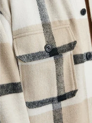 Jack & Jones Langarmshirt Hemd Beige/Creme/Khaki