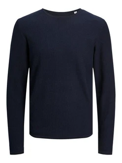 Jack & Jones Rundhalspullover JJECooper Knit Crew Neck Dunkelblau Jack & Jones Rundhalspullover JJECooper Knit Crew Neck Dunkelblau