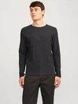 Jack & Jones Rundhalspullover JJECooper Knit Crew Neck Dunkelgrau/Grau