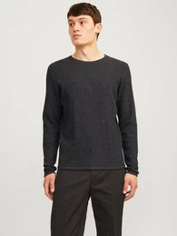 Rundhalspullover JJECOOPER KNIT CREW NECK NOOS in Strick Optik