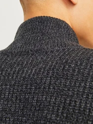 Jack & Jones Strickjacke 'JJELewis' dunkelgrau