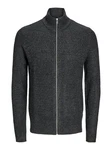 Jack & Jones Strickjacke 'JJELewis' dunkelgrau