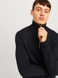 Jack & Jones Strickpullover JJEPERFECT nachtblau