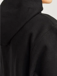 Jack & Jones Kapuzensweatshirt JJEURBAN EDGE SWEAT HOOD NOOS Schwarz/Dunkelgrau