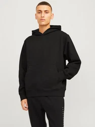 Jack & Jones Kapuzensweatshirt JJEURBAN EDGE SWEAT HOOD NOOS Schwarz/Dunkelgrau