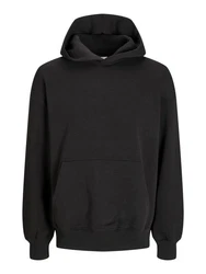 Jack & Jones Kapuzensweatshirt JJEURBAN EDGE SWEAT HOOD NOOS Schwarz/Dunkelgrau