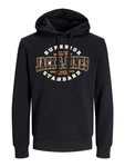 Jack & Jones PlusSize Hoodie Sweat Hood JJELOGO Schwarz/Dunkelblau/Blau/Hellblau