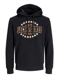Jack & Jones PlusSize Hoodie Sweat Hood JJELOGO Schwarz/Dunkelblau/Blau/Hellblau
